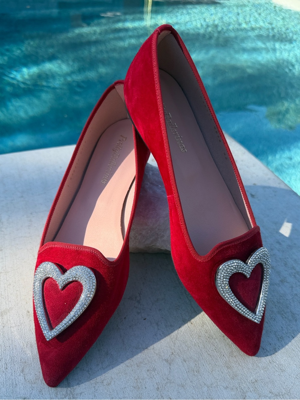 Pretty Ballerinas Ella Red Suede Loafers NWOT
- Size 40